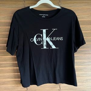 Calvin Klein Jean Longer Cropped T-Shirt